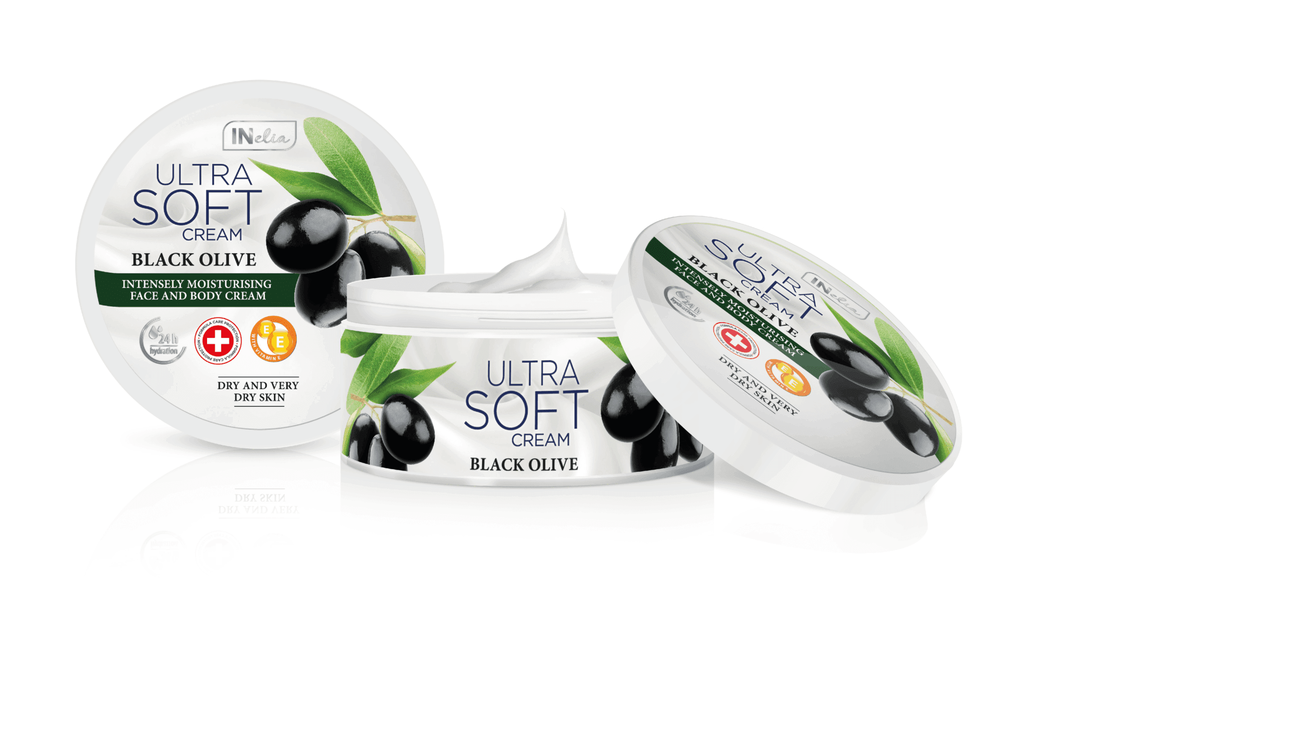 INelia Ultra Soft Fekete Olíva intenzíven hidratáló krém, 200ml